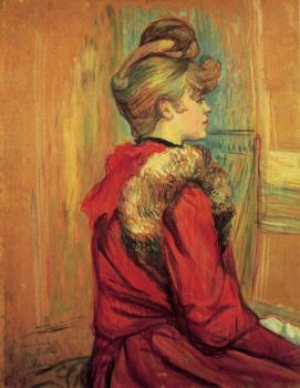 Henri De Toulouse-Lautrec : Girl in a Fur, Mademoiselle Jeanne Fontaine